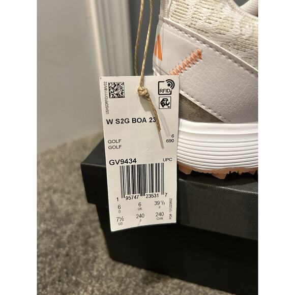 Adidas Golf S2G‎ BOA 23 Grey Coral Leopard Golf Shoes GV9434 Women Size 7.5 - Picture 5 of 5